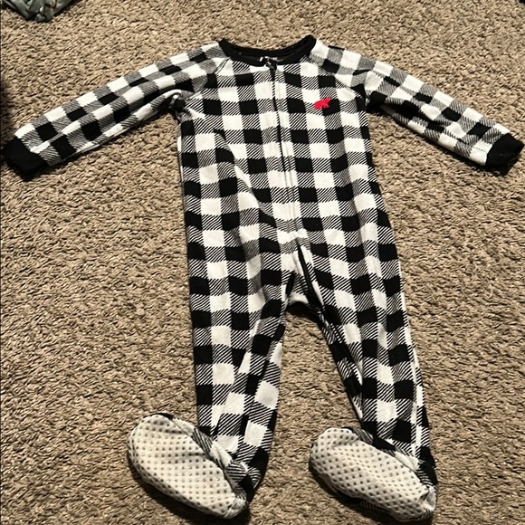 The Children's Place Black and White Checkered Footies - Picture 1 of 1